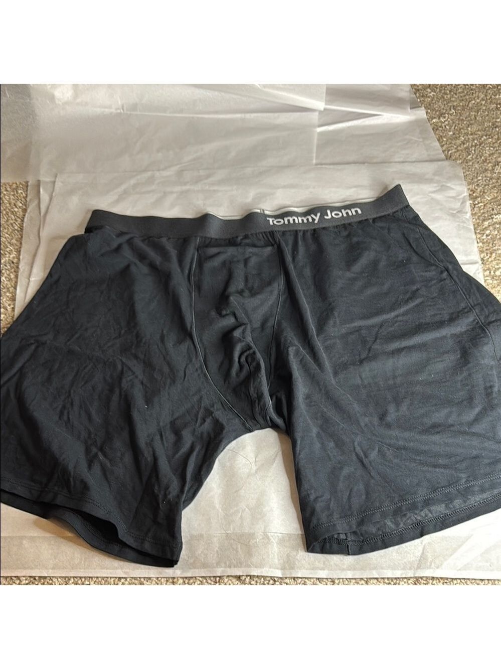 Tommy John Men's Black Boxer Briefs